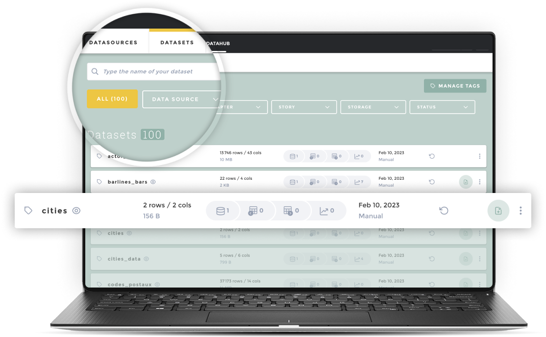 Analytics software natively connected to elasticsearch toucan